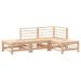 Salon de jardin 4 pcs bois massif de pin - Photo n°1