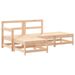 Salon de jardin 4 pcs bois massif de pin - Photo n°1