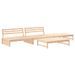 Salon de jardin 4 pcs bois massif de pin - Photo n°1