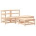 Salon de jardin 4 pcs bois massif de pin - Photo n°1