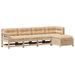 Salon de jardin 5 pcs avec coussins Bois de pin massif - Photo n°1