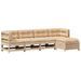 Salon de jardin 5 pcs avec coussins Bois de pin massif - Photo n°1