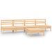 Salon de jardin 5 pcs Bois de pin massif 21 - Photo n°1
