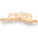 Salon de jardin 5 pcs Bois de pin massif 24 - Photo n°1