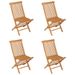 Salon de jardin 5 pcs Bois de teck massif - Photo n°6