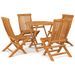 Salon de jardin 5 pcs Bois de teck massif 11 - Photo n°1