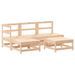 Salon de jardin 5 pcs bois massif de pin - Photo n°1