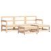 Salon de jardin 5 pcs bois massif de pin - Photo n°1