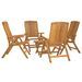 Salon de jardin 5 pcs bois massif de teck - Photo n°3