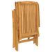 Salon de jardin 5 pcs bois massif de teck - Photo n°7