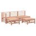 Salon de jardin 5 pcs bois massif douglas - Photo n°1