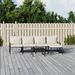 Salon de jardin 6 pcs avec coussins sable acier - Photo n°2