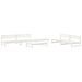 Salon de jardin 6 pcs Blanc Bois de pin massif - Photo n°1