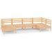 Salon de jardin 6 pcs Bois de pin massif 38 - Photo n°1