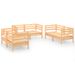 Salon de jardin 6 pcs Bois de pin massif 32 - Photo n°1