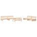 Salon de jardin 6 pcs Bois de pin massif - Photo n°1