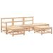 Salon de jardin 6 pcs Bois de pin massif - Photo n°1