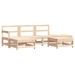 Salon de jardin 6 pcs Bois de pin massif - Photo n°1
