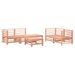 Salon de jardin 6 pcs bois massif douglas - Photo n°1