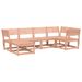 Salon de jardin 6 pcs bois massif douglas - Photo n°1