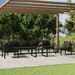 Salon de jardin 7 pcs avec coussins Aluminium Anthracite 3 - Photo n°1