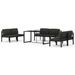 Salon de jardin 7 pcs avec coussins Aluminium Anthracite - Photo n°1