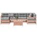 Salon de jardin 7 pcs avec coussins bois massif douglas - Photo n°1