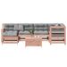 Salon de jardin 7 pcs avec coussins bois massif douglas - Photo n°1