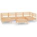 Salon de jardin 7 pcs Bois de pin massif 72 - Photo n°1
