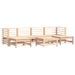 Salon de jardin 7 pcs Bois de pin massif - Photo n°1