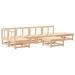 Salon de jardin 7 pcs Bois de pin massif - Photo n°1