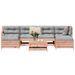 Salon de jardin 7 pcs bois massif sapin de douglas - Photo n°1
