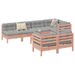 Salon de jardin 8 pcs avec coussins sapin douglas solide - Photo n°1