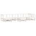 Salon de jardin 8 pcs Blanc Bois de pin massif - Photo n°1