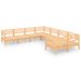 Salon de jardin 8 pcs Bois de pin massif 54 - Photo n°1