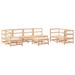 Salon de jardin 8 pcs Bois de pin massif - Photo n°1