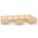 Salon de jardin 9 pcs Bois de pin massif 2 - Photo n°1