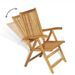 Salon de jardin 9 pcs Bois de teck massif - Photo n°8