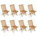 Salon de jardin 9 pcs Bois de teck massif - Photo n°7