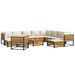 Salon de jardin avec coussins 12 pcs bois massif d'acacia - Photo n°1