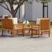 Salon de jardin avec coussins 5 pcs Bois d'acacia solide - Photo n°1