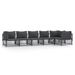 Salon de jardin avec coussins 6 pcs anthracite acier - Photo n°1