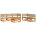 Salon de jardin avec coussins 6 pcs bois d'acacia solide - Photo n°3