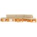 Salon de jardin palette 6 pcs Pin imprégné de marron miel 3 - Photo n°1