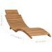 Salon de jardin pliable 3 pcs Bois de teck solide - Photo n°9