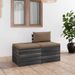 Salon palette de jardin 2 pcs avec coussins Bois de pin massif 9 - Photo n°1