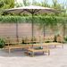 Salon palette de jardin 4 pcs bois d'acacia massif - Photo n°1