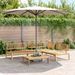 Salon palette de jardin 4 pcs bois d'acacia massif - Photo n°1