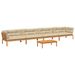 Salon palette de jardin avec coussins 5pcs bois d'acacia massif - Photo n°1