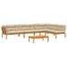Salon palette de jardin avec coussins 5pcs bois d'acacia massif - Photo n°1